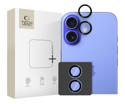 Folia / szkło na smartfon Tech-Protect Camring Fit+ do Iphone 17 Black